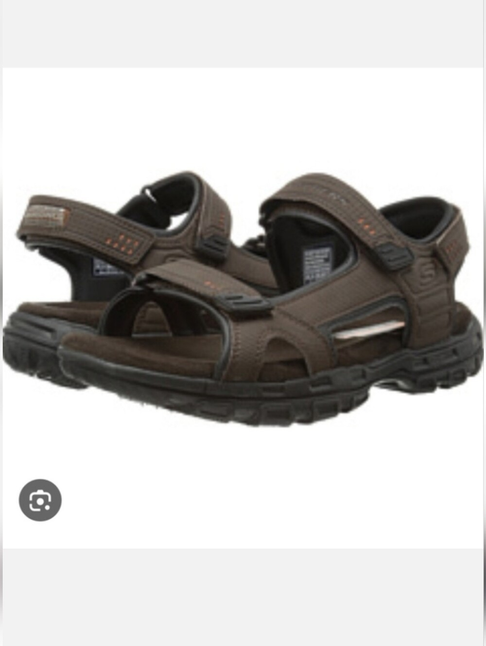 Skechers Men's Louden Outdoor Sandals Size 10 Extra Wide Width Brown